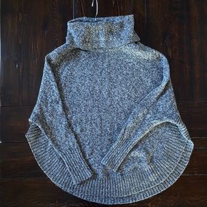 Leo & Nicole Turtleneck Sweater Poncho